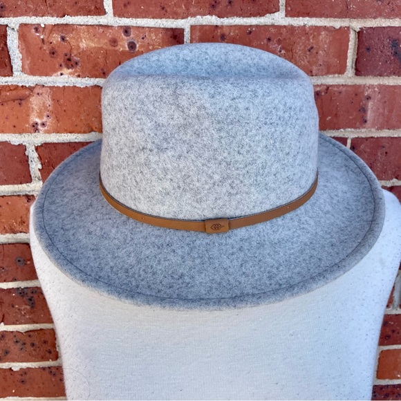 Will+Bear Gray Australian Felted Wool Fedora Hat Size Medium Unisex *Like New* - Picture 2 of 12